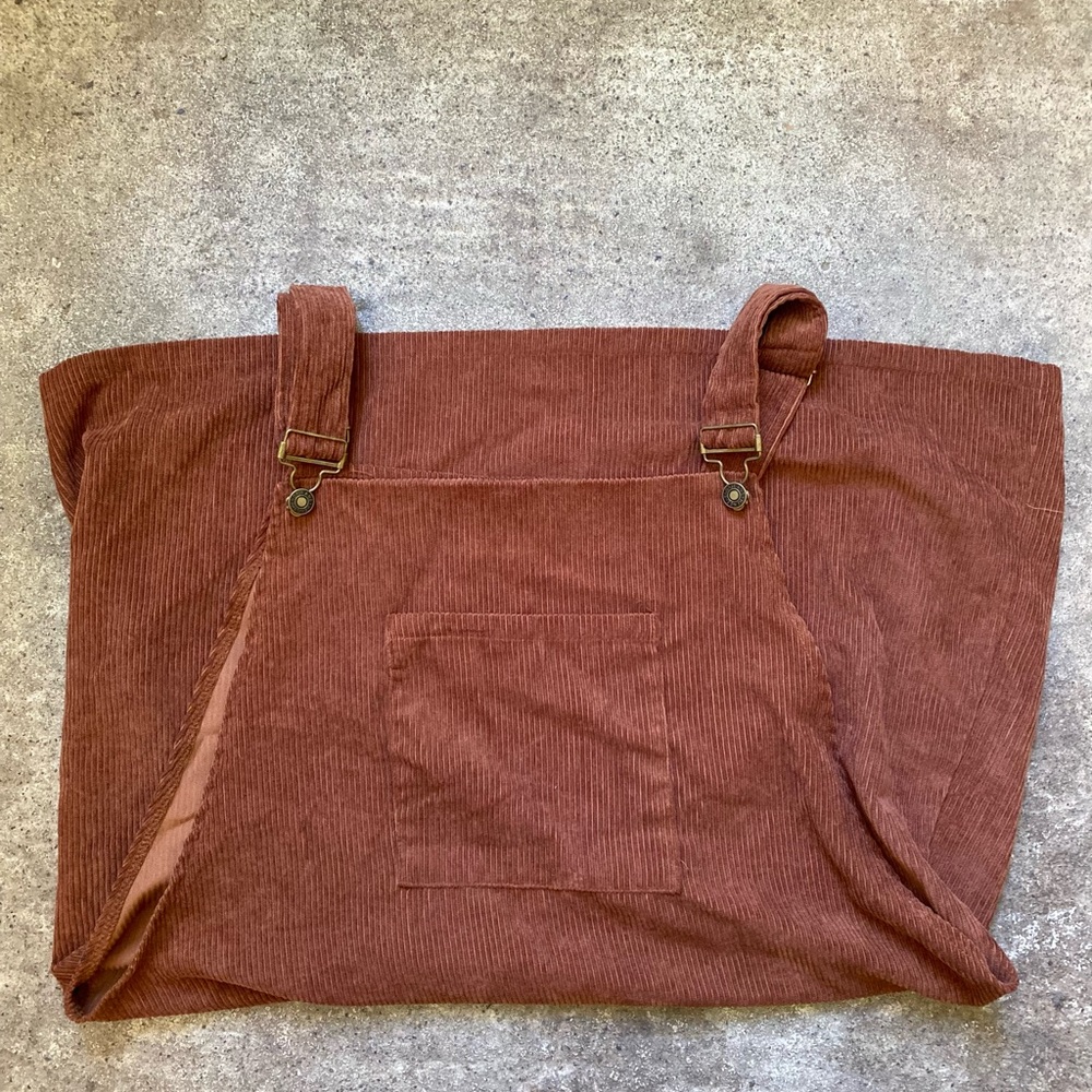 Corduroy overalls dress